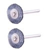 Die DREMEL #428 Drahtbürsten im 2er-Pack sind vielseitig einsetzbar und ideal zum Entfernen von Rost und Korrosion sowie zum Polieren von Metalloberflächen.