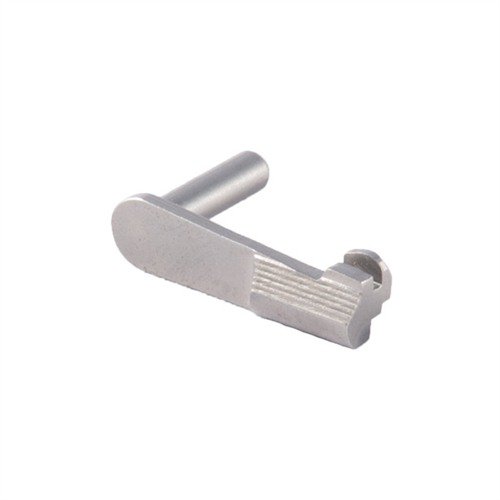 Der 1911 Heavy Duty Slide Stop aus gehärtetem Stahl bietet maximale Festigkeit, präzise Passform und ist mit Standard- oder Oversized-Pins für optimale Genauigkeit erhältlich.