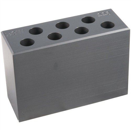 Die 7-HOLE CHAMBER CHECKERS aus 6061 T6 Aluminium helfen dir, Probleme mit Munition zu vermeiden und sicherzustellen, dass deine Patronen im SPEC liegen.