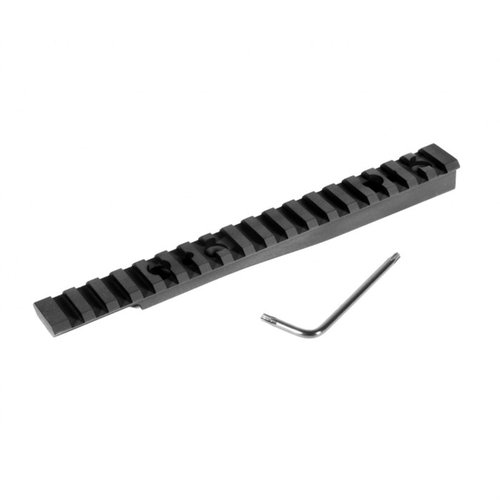 Die EGW Ruger No.1 Scope Bases bieten eine stabile Picatinny-Schiene, die einfach zu montieren ist, ohne Bohren, und deine Optik näher an der Laufschiene hält.