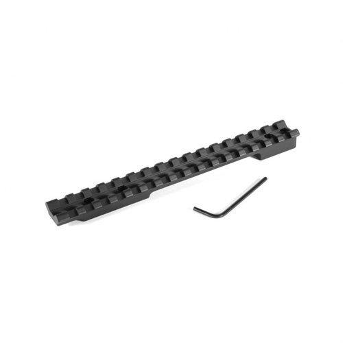 Die EGW Ruger M-77 Long Action Scope Bases bieten eine vielseitige Picatinny-Schiene, die einfach ohne Bohren montiert werden kann, ideal für flexible Optikwahl.