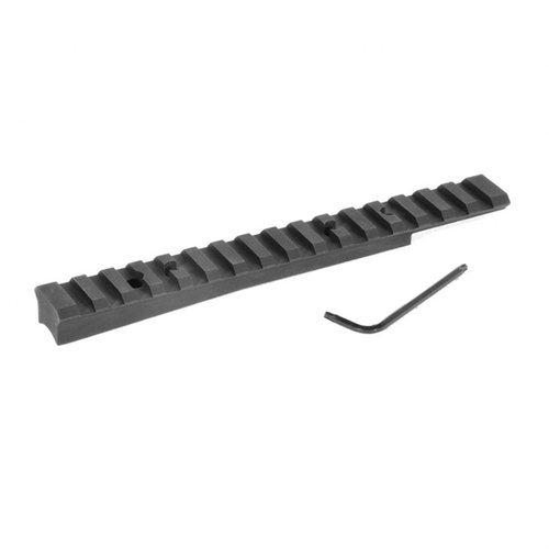 Die EGW Ruger No.1 Varmint Scope Bases bieten eine vielseitige Picatinny-Schiene, die ohne Bohren montiert werden kann und Flexibilität bei der Zielfernrohrwahl ermöglicht.