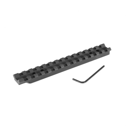 Die EGW Savage B-Mag Scope Bases bieten eine vielseitige Picatinny-Schiene ohne Bohren, präzise aus 6061 T6 Aluminium gefertigt, leicht und flexibel.