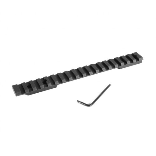 Die EGW Savage 110-116 Round Back Long Action HD Scope Bases bieten eine stabile Picatinny-Schiene, die ohne Bohren montiert wird und Flexibilität bei der Optikwahl ermöglicht.