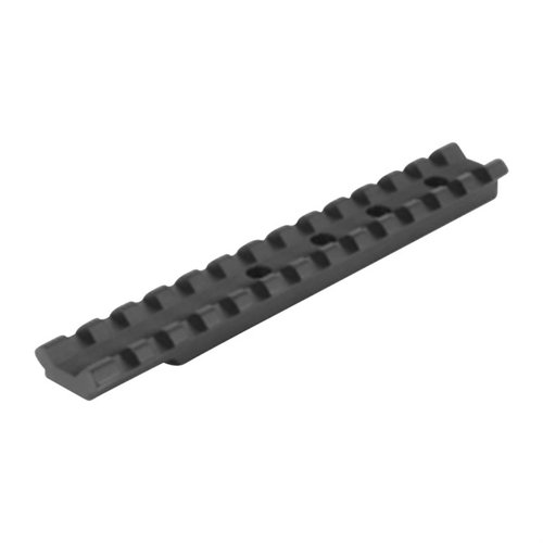 Die CVA V2 Muzzleloader Picatinny Rail bietet Flexibilität beim Montieren von Zielfernrohren, ist leicht und behindert nicht die Verwendung von Kimme und Korn.
