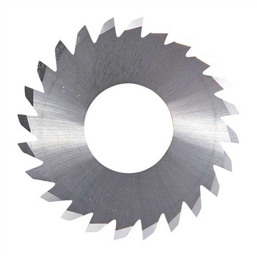 Die hochwertige, solide Carbide Slitting Saw schneidet präzise und ansprechende Cocking Serrations auf gehärteten 1911 Auto Slides ohne zu stumpf zu werden.