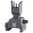 1.8" klappbares Backup-Frontvisier für Vorderschaft, Aluminium, schwarz