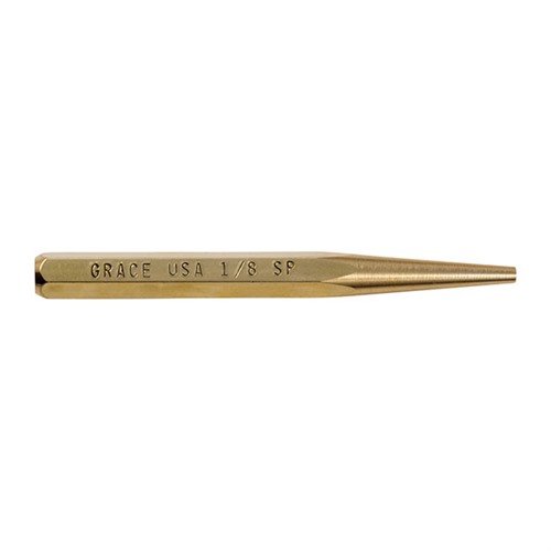 Die STARTER PUNCHES von GRACE USA sind präzise, aus hochwertigem Messing gefertigt und ideal zum Driften von Visierungen und Treiben von Stiften ohne Beschädigung.