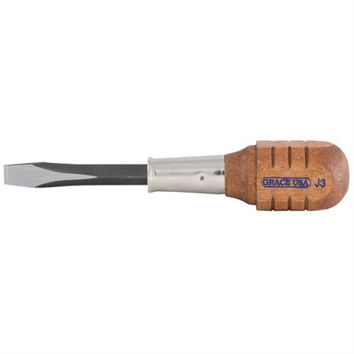 Der GRACE USA Windage Screwdriver bietet eine präzise Passform für Windage-Schrauben, langlebige Konstruktion und einen komfortablen Holzgriff für einfache Anpassungen.