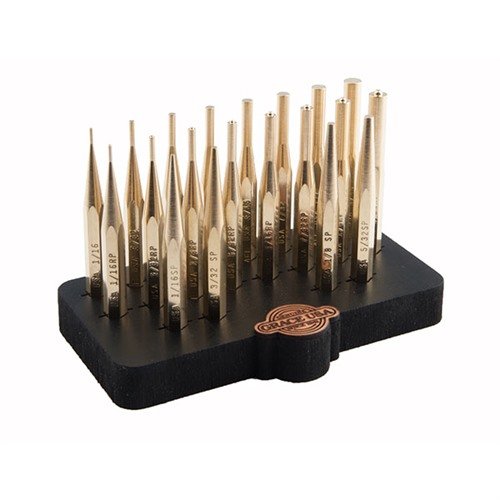 Das 20-teilige Brass Punch Set von GRACE USA bietet präzise, nicht marring und nicht funken erzeugende Werkzeuge, perfekt für deine Gunsmithing-Projekte.