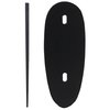 1/4"-1/16" positives Hinterschaft-Distanzstück, schwarzes Polymer
