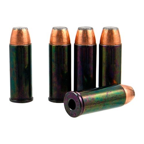 Die CENTERFIRE HANDGUN DUMMY ROUNDS sind sichere, inert Dummies, die das Funktionieren deiner Waffe zuverlässig testen, ohne das Risiko eines versehentlichen Schusses.