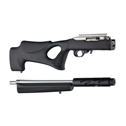 Der HOGUE RUGER 10/22 Takedown Stock Thumbhole bietet ein modernes Design, hervorragenden Komfort und eine robuste OverMolded Gummibeschichtung für optimale Leistung.