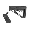 Das Hogue 2-teilige Kit bietet einen fingergeformten Gummigriff und einen zusammenklappbaren Mil-Spec Buttstock für optimalen Komfort und Stabilität.