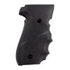 Die handfüllenden Hogue Griffe aus Gummi und Holz bieten hervorragende Rückstoßdämpfung und besseren Halt durch Fingerkerben für deine SIG P226.