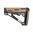 AR-15 übermoldeter, verstellbarer Commercial‑Schaft, FDE, Gummi