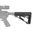 AR-15 überformter, einstellbarer Hinterschaft, schwarz, Gummiüberzug