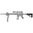 AR-15 überformter, einstellbarer Hinterschaft, schwarz, Gummiüberzug