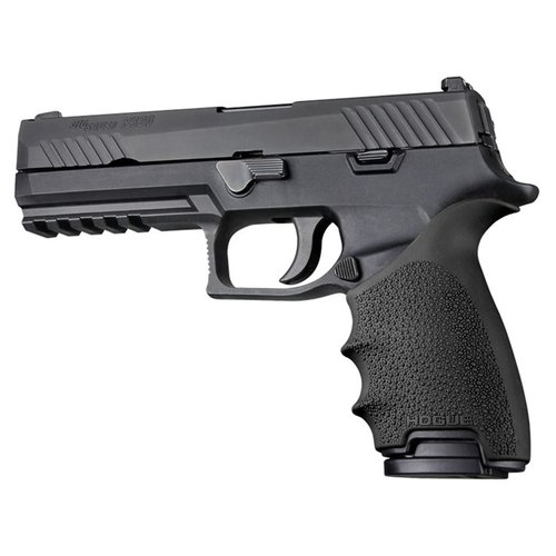 Die Hogue HandALL Grip Sleeve verbessert den Komfort und die Kontrolle deiner SIG P320 mit einem rutschfesten Design und hervorragendem Rückstoßschutz.