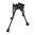 Drehbares, selbstnivellierendes Zweibein 6–9" schwarz