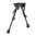 Selbstnivellierendes Zweibein mit stabiler Basis, 6–9" schwarz