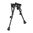 Selbstnivellierendes Zweibein mit stabiler Basis, 6–9" schwarz