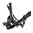 Selbstnivellierendes Zweibein mit stabiler Basis, 6–9" schwarz