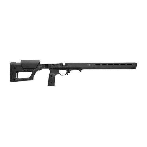 Die PRO 700 Lite SA bietet dir ein leichtes Design, anpassbare Ergonomie und vielseitige M-LOK Slots für optimale Leistung deiner Remington 700.