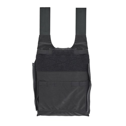 Die LV-119 OVERT Rear Plate Bag bietet eine skalierbare Lösung mit Recovery Handle, minimalem MOLLE, Kabelrouting und kompatibler Cummerbund-Befestigung.
