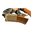 Einzelne M4-Magazintasche, MOLLE-Befestigung, Coyote Brown