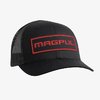 Wordmark Patch Trucker Cap Schwarz/Rot