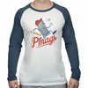 BASES LOADED Blend Langarm-T-Shirt Weiß 2XL