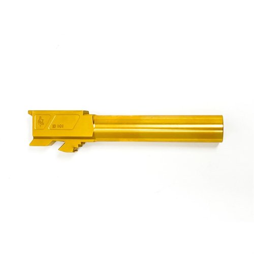 Der MATCH GRADE CROWNED BARREL für Glock 20 bietet eine aggressive Zielkrone, TiN-Beschichtung für erhöhte Verschleißfestigkeit und verbesserte Genauigkeit.