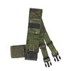 Der FAT STRAP von SPIRITUS SYSTEMS bietet eine reduzierte Bauweise mit horizontalem Webbing und elastischen Haltepunkten für Push-To-Talks und Kabel. Nur ein Strap nötig!