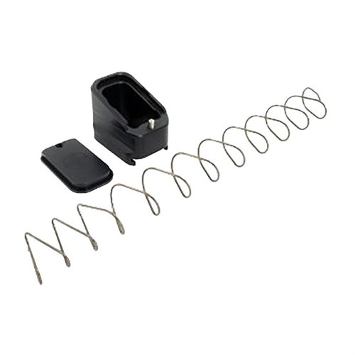 +5/4 Magazinverlängerung für Glock 17/22, die 5 Schuss für Glock 17/19X/34/45 und 4 Schuss für Glock 22/35 hinzufügt, mit einfachem Zugang zur Feder.
