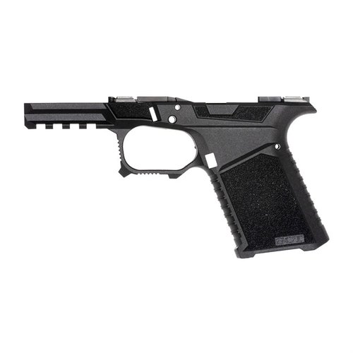 Der SCT 19 Compact Frame bietet aggressive Griptextur, erweiterte Beavertail, Drop Free Magazine Well und eine 4-Slot Picatinny-Schiene für optimale Ergonomie.