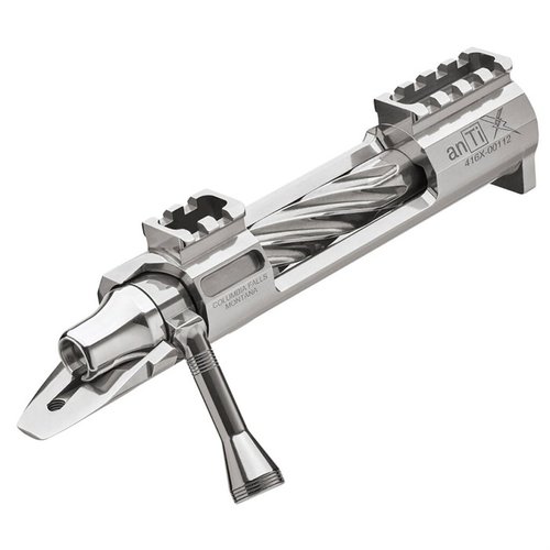 Die anTi X ist eine ultraleichte Action mit integrierten Scope-Mounts und einem hochwertigen 4340 Chrom-Moly-Bolzen für maximale Zuverlässigkeit und Langlebigkeit.