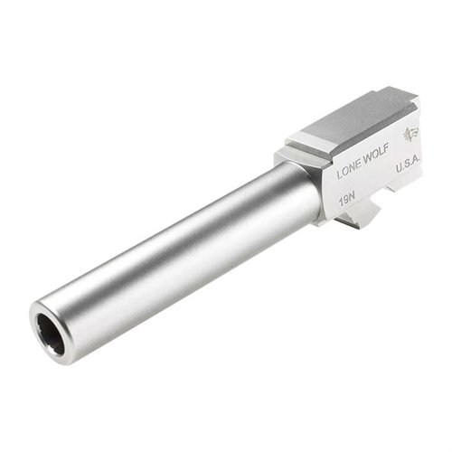 Die LWD M/19 9mm Luger Lauf für Glock 19 bietet präzise Passform, hohe Genauigkeit und ist kompatibel mit bleihaltigen, plattierten oder ummantelten Geschossen.