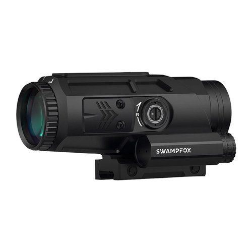 Der SABER 5X Prismenscope bietet ein weites Sichtfeld, schnelles Zielen, robuste Bauweise und ist mit roter oder grüner Beleuchtung ausgestattet. Ideal für schnelles Zielen!