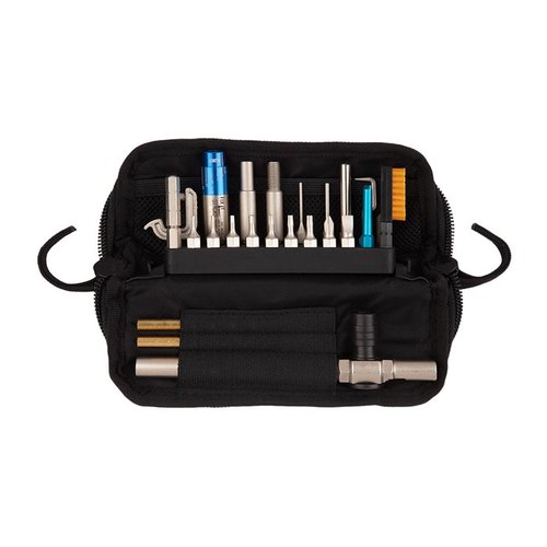 Das Fix It Sticks Pistol Kit für Glock® bietet alles, was du für die Wartung deiner Glock® benötigst, inklusive präzisem Torque Driver und spezialisierten Werkzeugen.