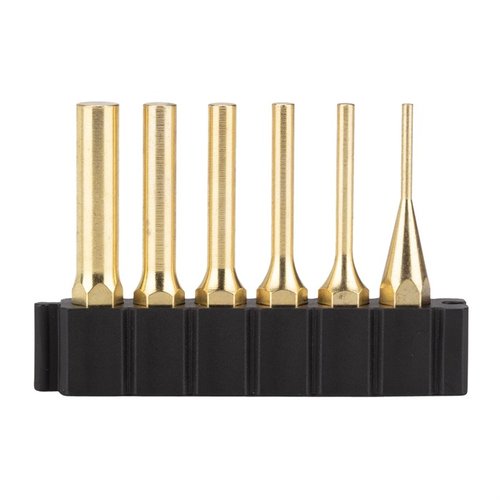 Das BRASS PIN PUNCH SET von FIX IT STICKS enthält 6 präzise Pin Punches in verschiedenen Größen, ideal für die Verwendung mit 1/4" Treibern und magnetischen Werkzeugen.