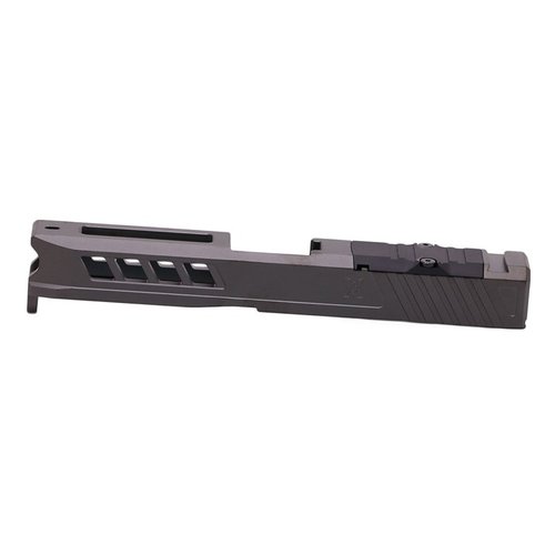 Der AXIOM Slide für Glock 19 ist aus hochwertigem 17-4ph Edelstahl gefertigt, für RMR Optik vorbereitet und bietet aggressive Front- und Rückenschnitte.