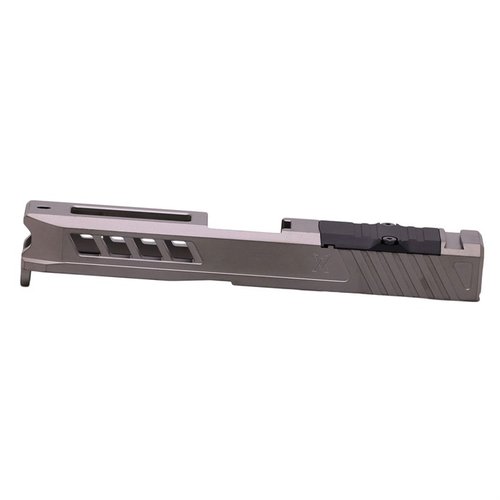 Der AXIOM Slide für Glock 19 ist aus robustem 17-4ph Edelstahl gefertigt, für Trijicon RMR optimiert und in mehreren attraktiven Finishes erhältlich.