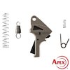 Das Apex Flat-Faced Action Enhancement Kit verbessert deinen S&W SDVE mit einem flachen Polymerabzug, der den Abzugsweg verkürzt und für einen leichteren, sanfteren Abzug sorgt.
