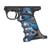 Die LAMINATE GRIPS für Ruger Mark IV 22/45 bieten einen Daumen- und Fersenauflage sowie Fingerkerben für einen entspannten, stabilen Halt. CNC-gefräst aus laminiertem Holz.