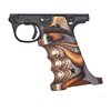 Die LAMINATE GRIPS für Ruger Mark IV 22/45 bieten Daumen- und Fersenauflage sowie Fingerkerben für einen entspannten, stabilen Halt. CNC-gefräst aus laminiertem Holz.