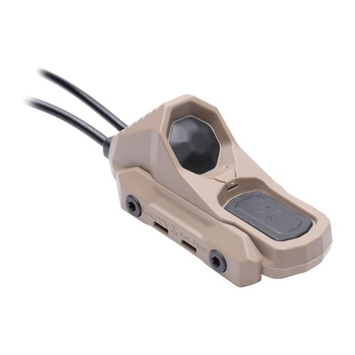 Der AXON SWITCH bietet dir die Kontrolle über Licht und Laser in einem kompakten, robusten Gehäuse, ideal für stressige Situationen und einfache Bedienung.