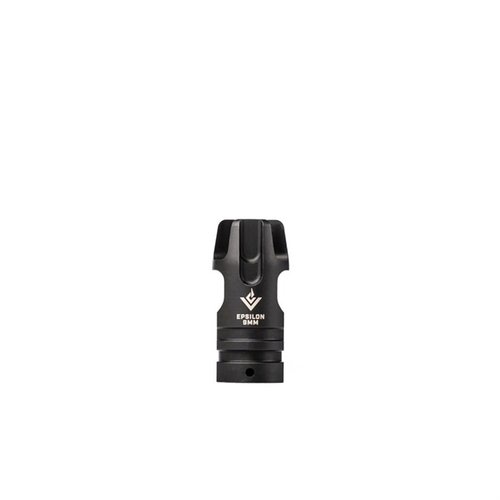 Der VG6 EPSILON 9mm Mündungsbremse bietet nahezu keine Mündungserhebung, minimiert Mündungsfeuer und ermöglicht schnelle, präzise Nachfolgeschüsse.