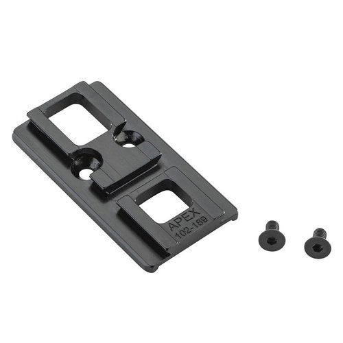 Die Apex Optic Mount ermöglicht dir eine sichere Montage der Aimpoint® Acro™ P-1 & P-2 oder Steiner MPS auf deinem GLOCK® MOS®-System. Robuste Bauweise aus Stahl!