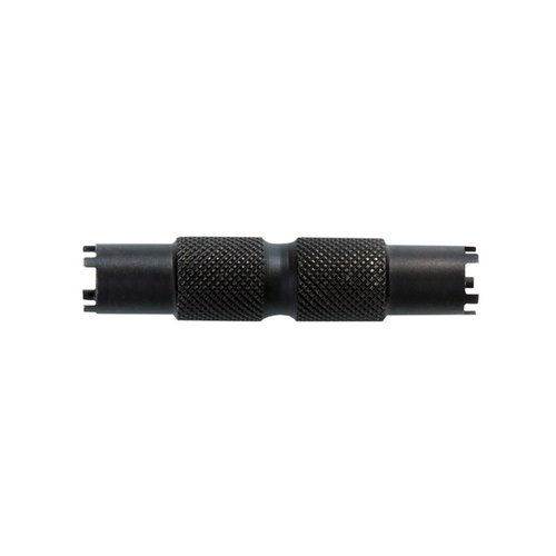 Mit dem kompakten AR-15 Front Sight Adjuster Tool von REAL AVID kannst du schnell und präzise A1- und A2-Frontsights einstellen – aus robustem Edelstahl!